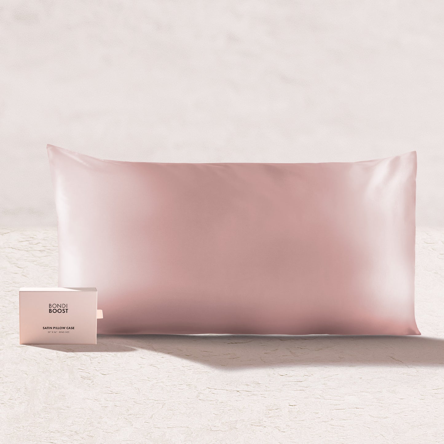 Blush Satin Pillowcase - King size