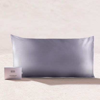 Grey Satin Pillowcase - King Size