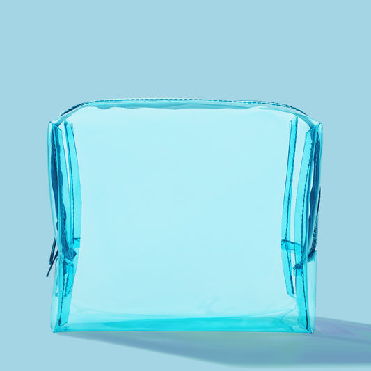 CLEAR TRAVEL BAG - BLUE